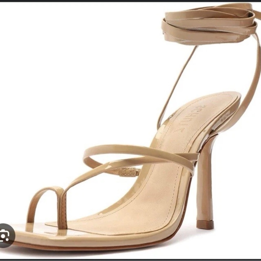 SCHUTZ Beige Strappy Heels